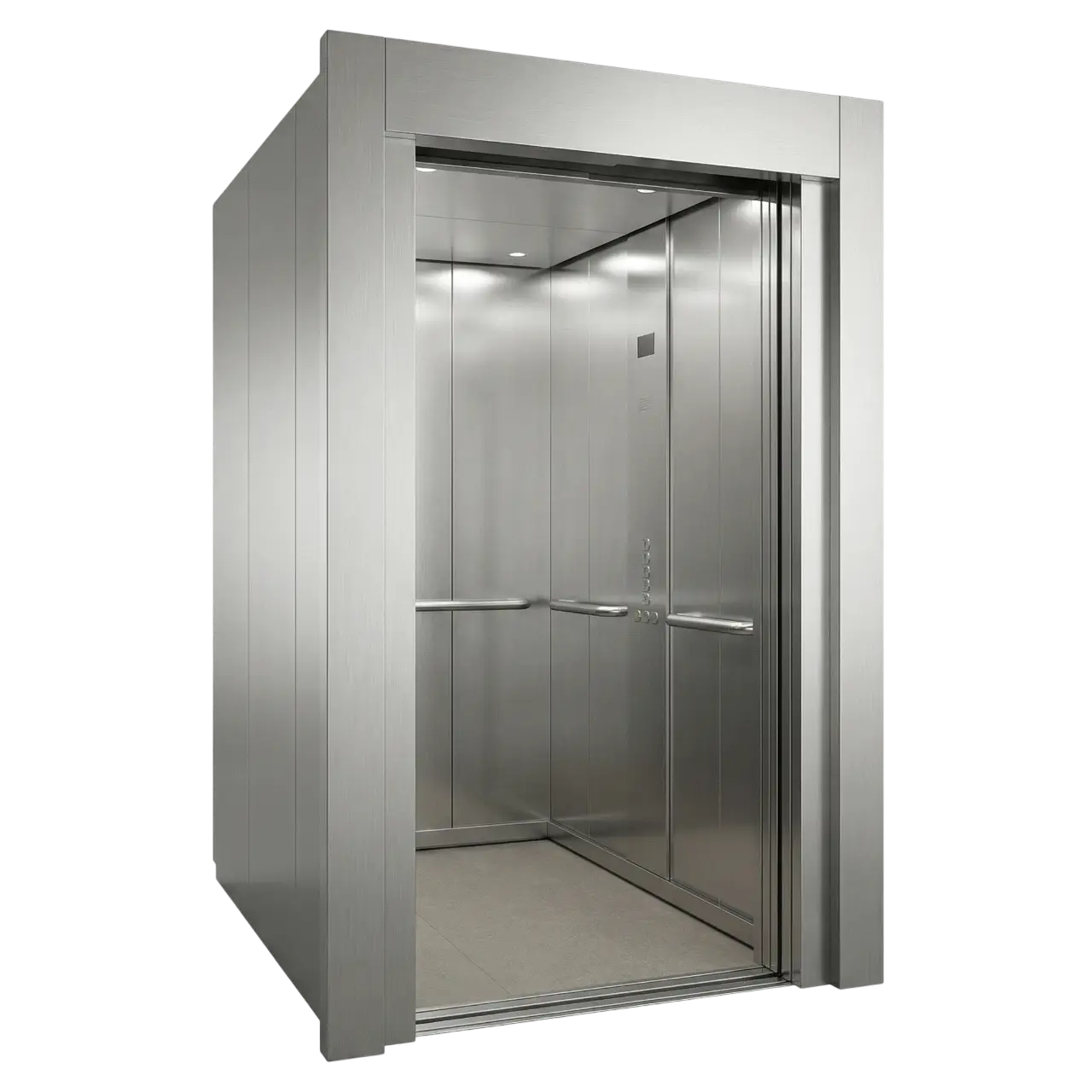 Лифтовые кабины из нержавеющей стали face3d