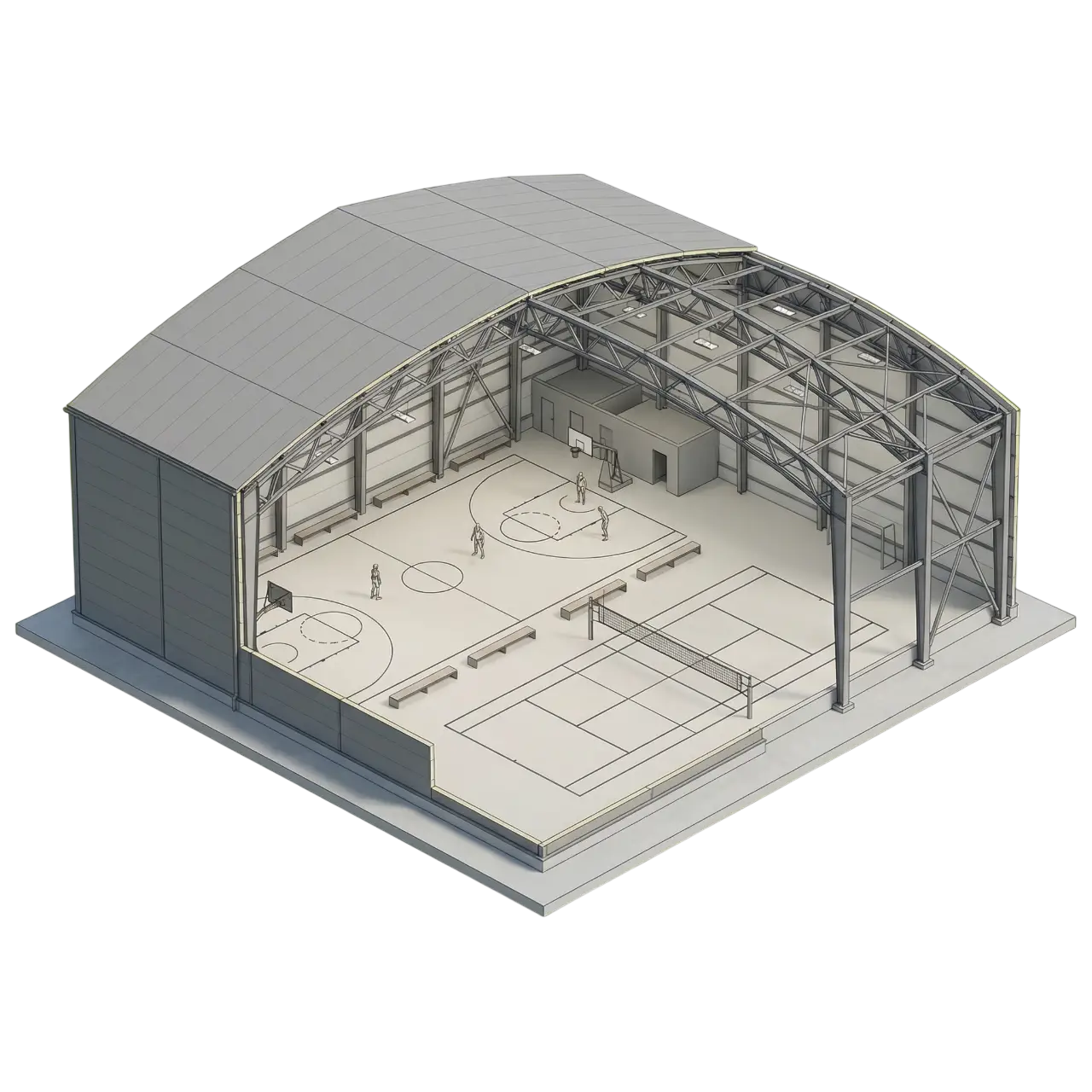 Спортивные комплексы (ФОКи) face3d